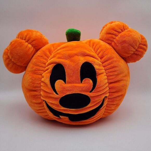 12"‎ Disney Mickey Mouse Spooktacular Pumpkin Plush Stuffed Animal Orange - Picture 1 of 7
